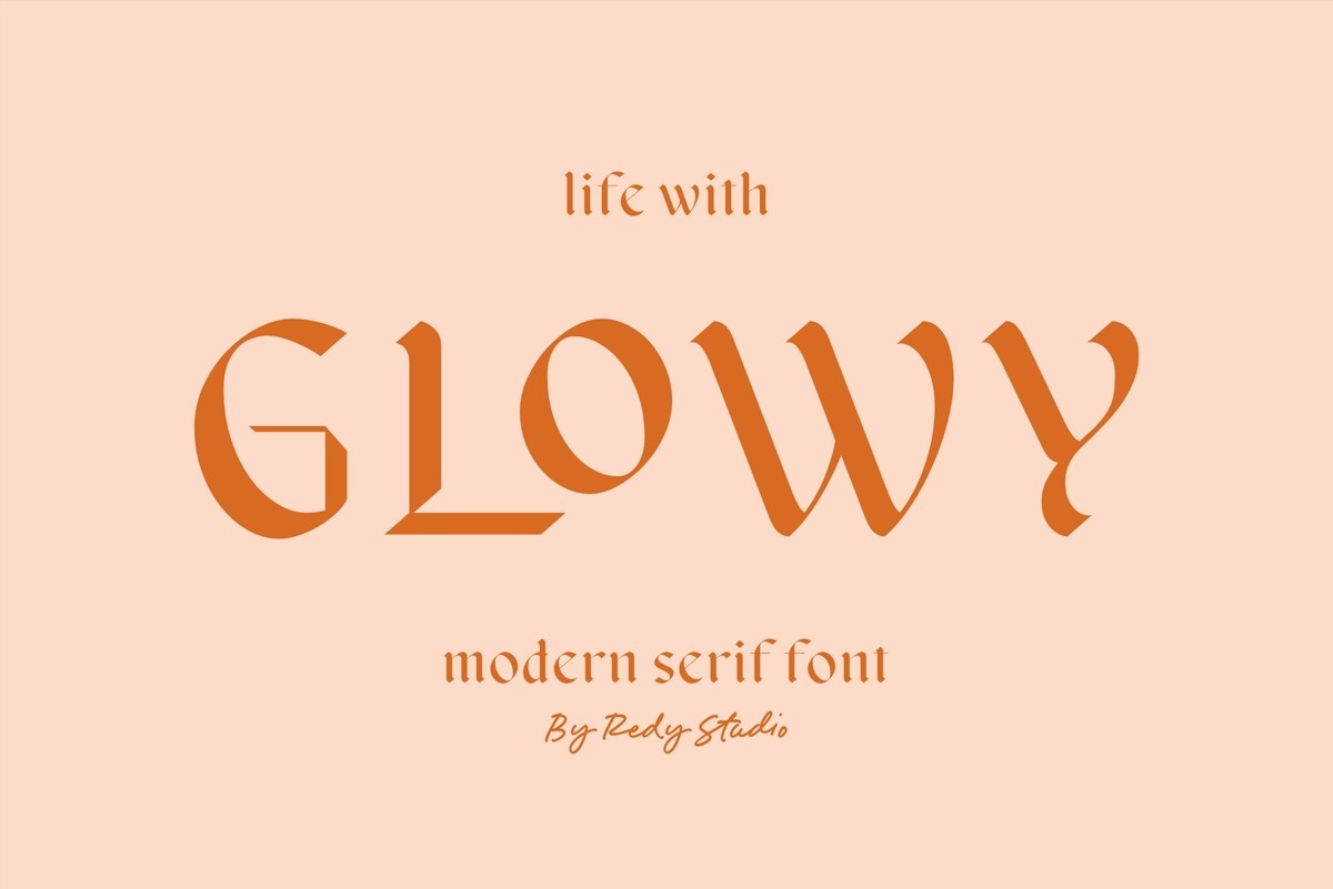 Glowy Font preview