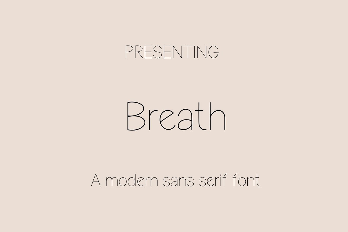 Breath Regular Font preview