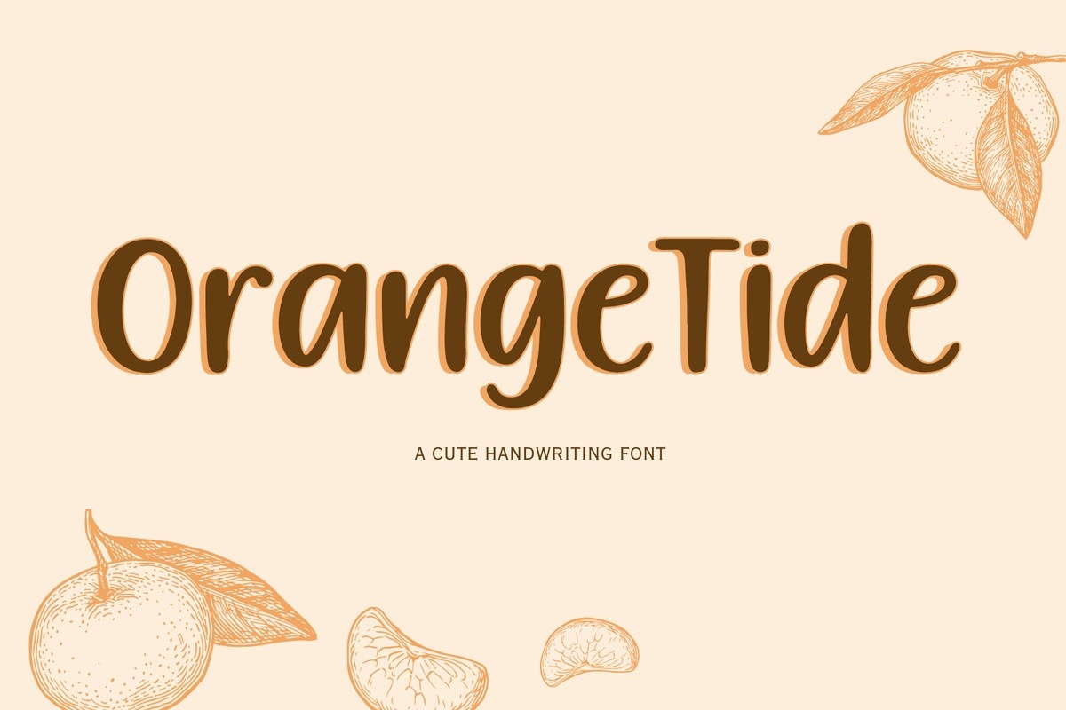 Orangetide Regular Font preview