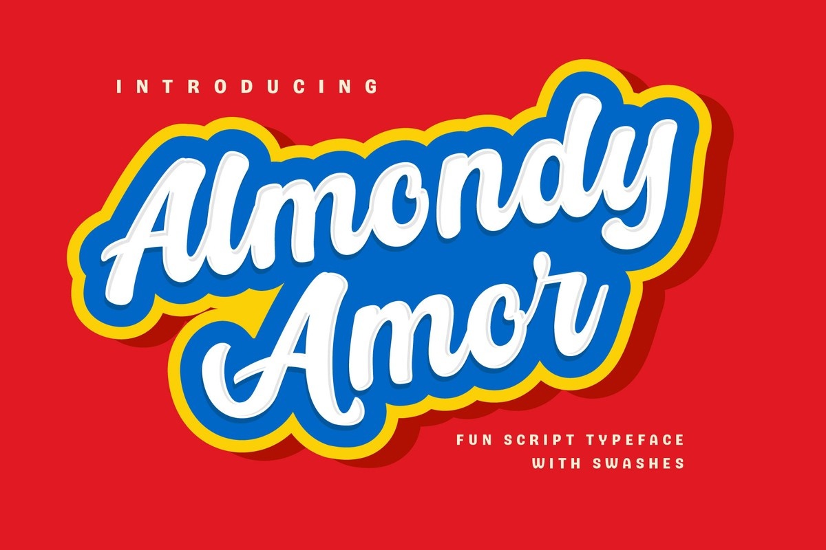 Almondy Regular Font preview