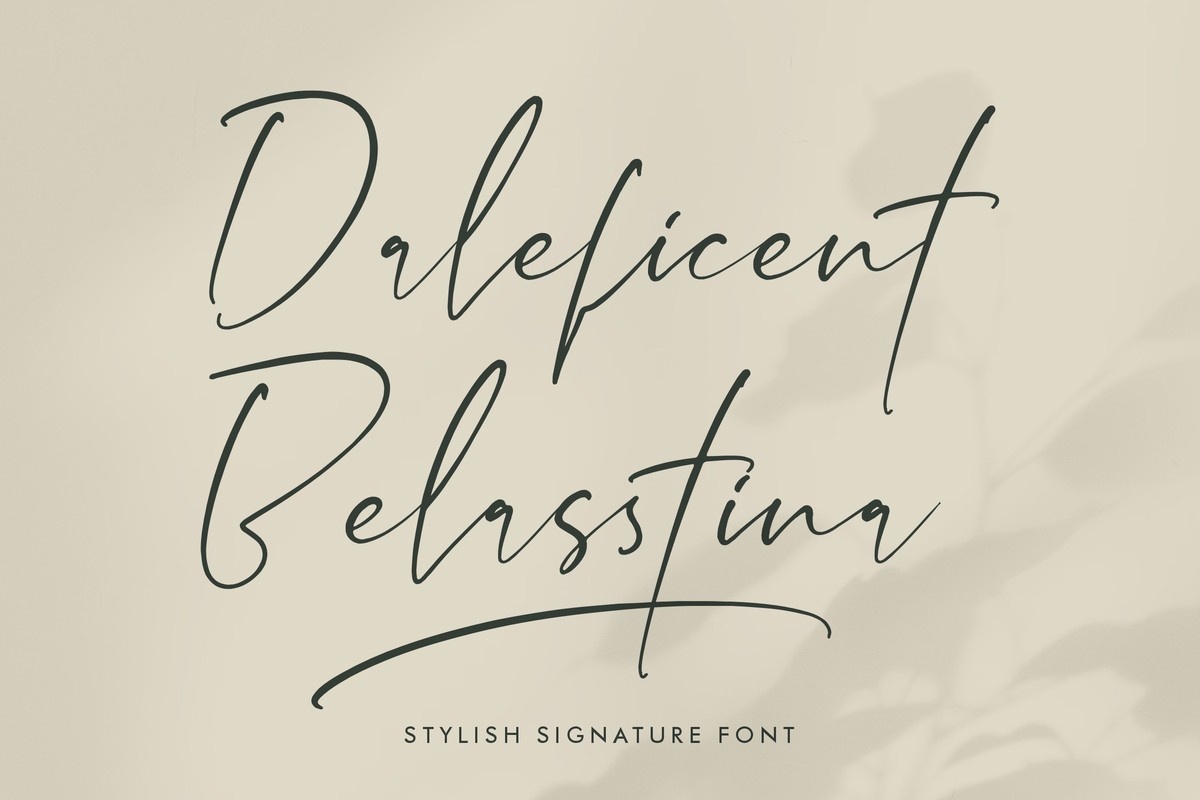 Daleficent Belasstina Regular Font preview