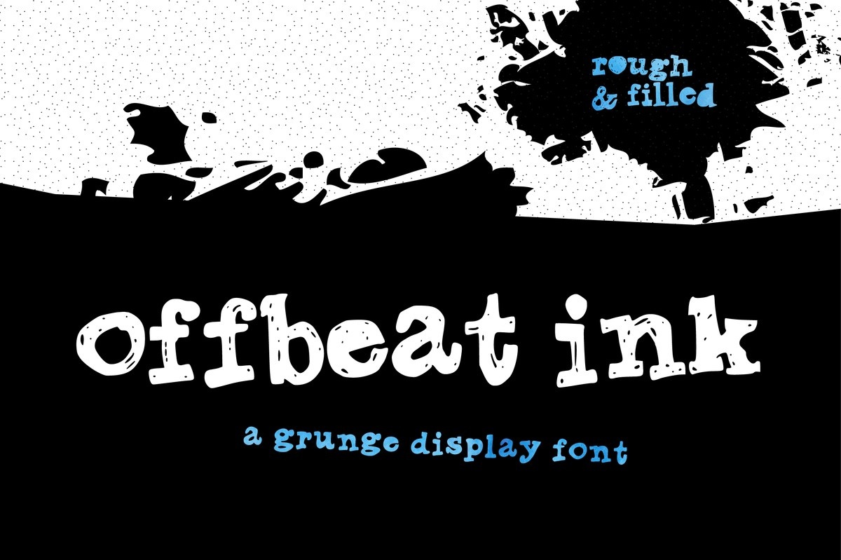 Offbeat Ink Rough Font preview
