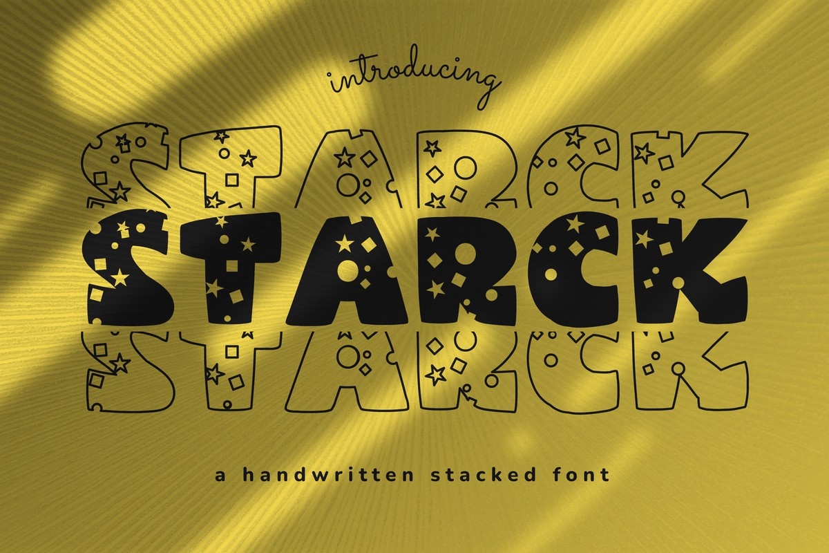 Starck Stacked Regular Font preview