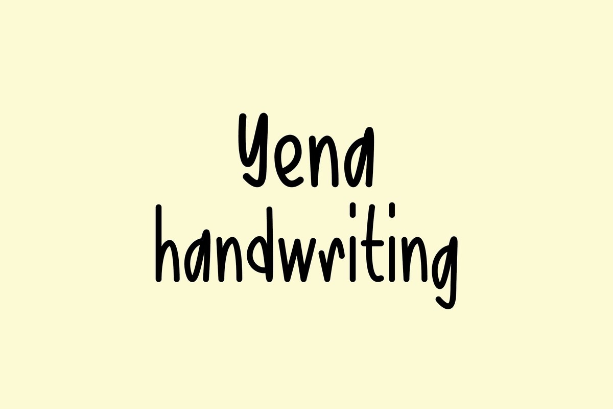 Yena Font preview