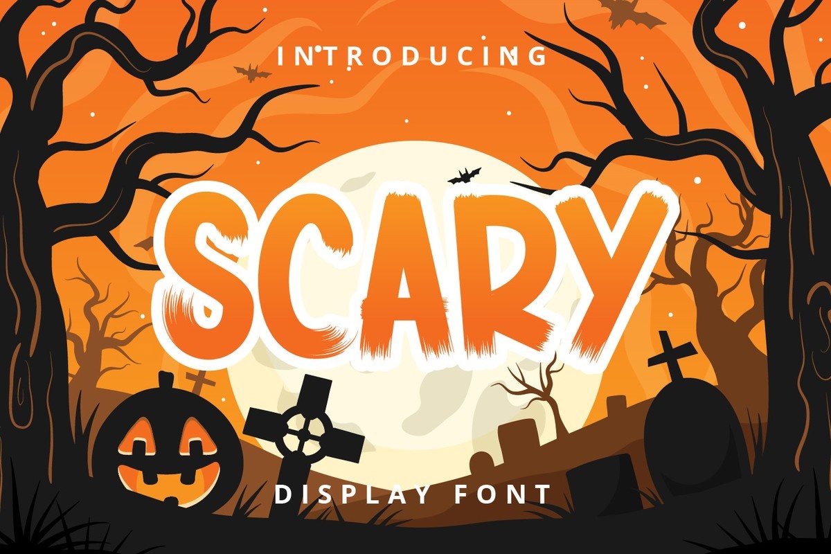 Scary Regular Font preview
