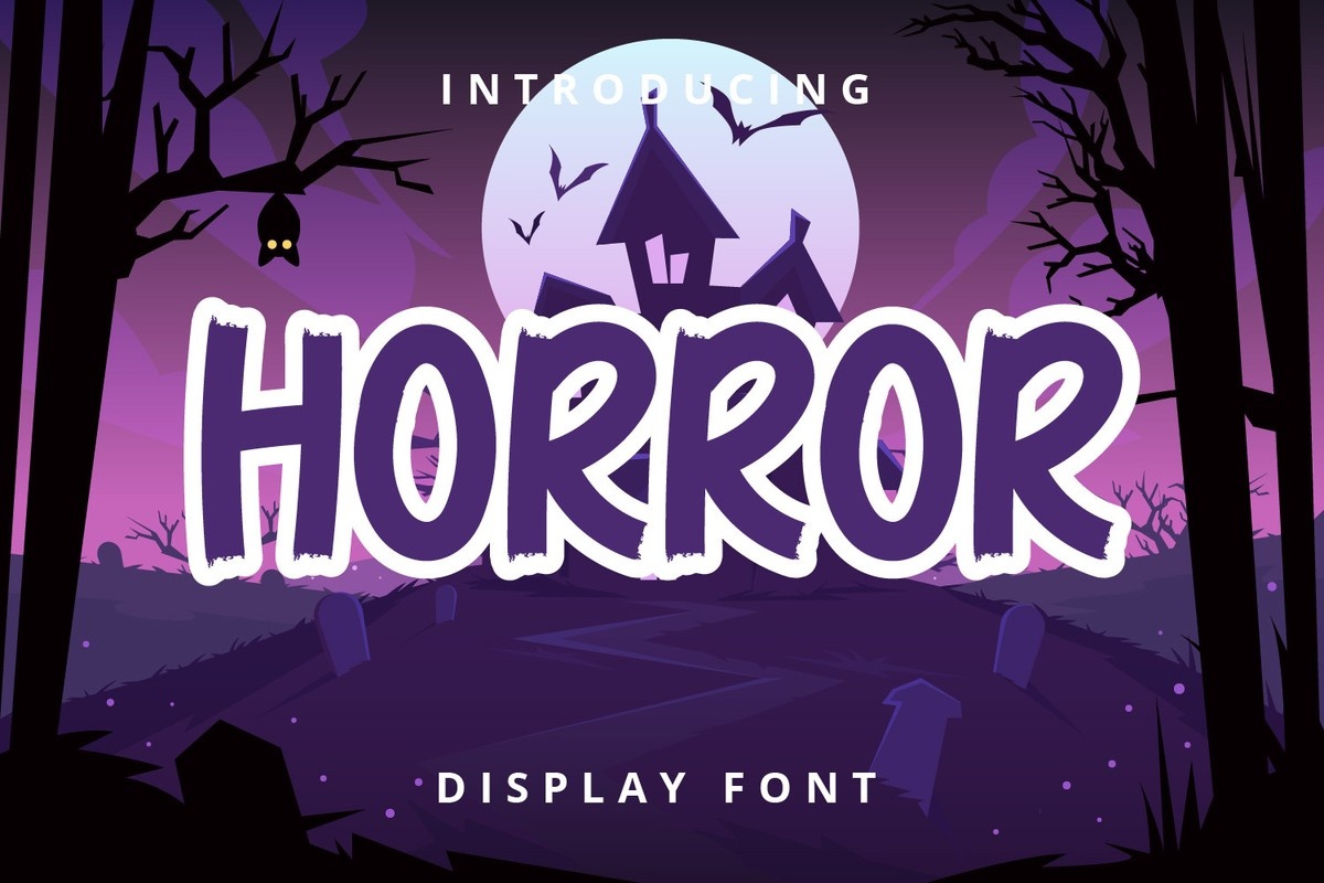 Horror Font preview