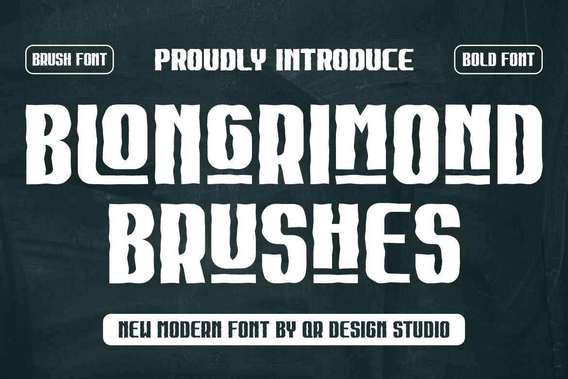 Blongrimond Brushes Font preview