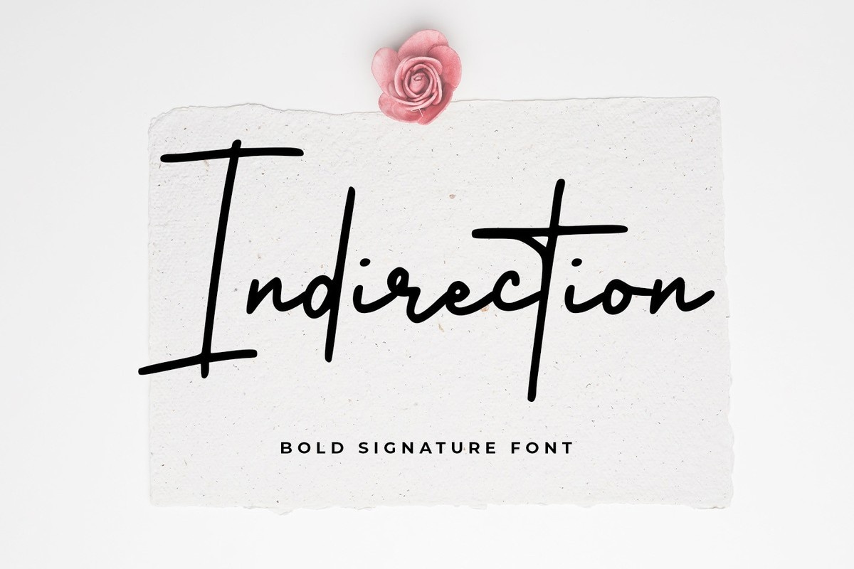 Indirection Font preview
