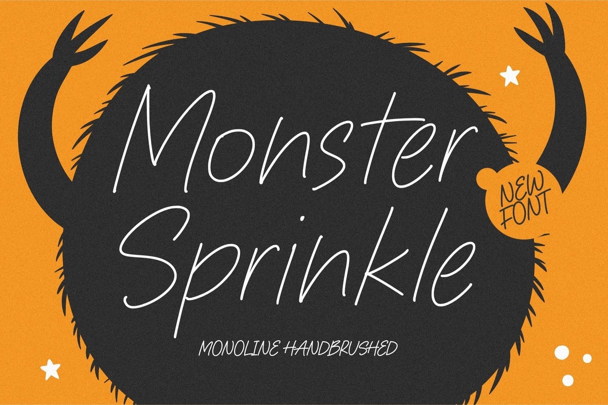 Monster Sprinkle Font preview