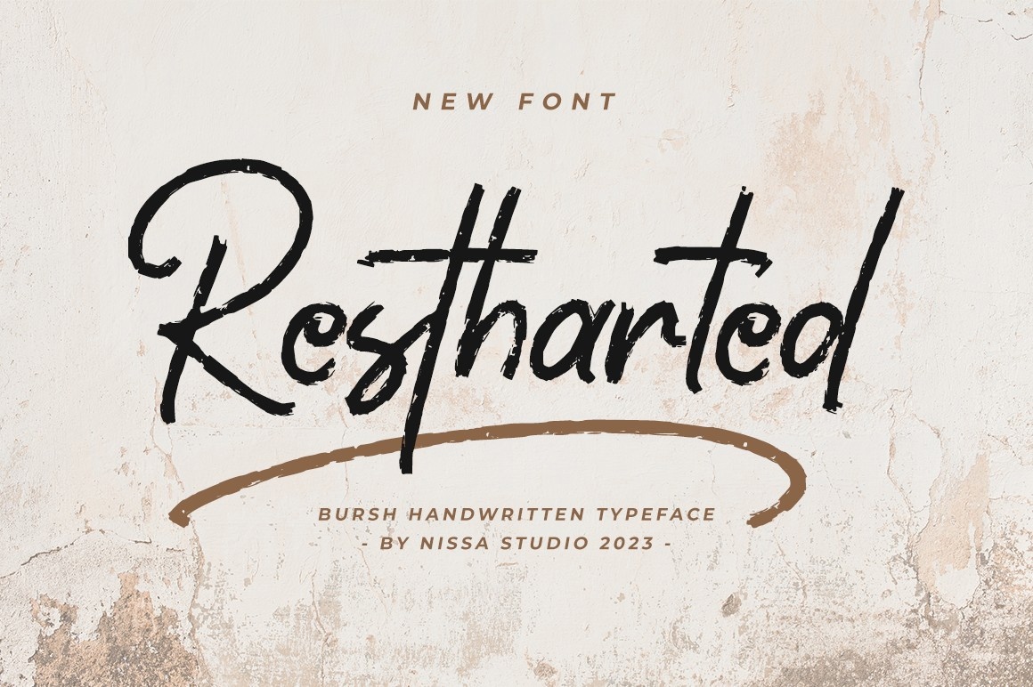 Restharted Font preview