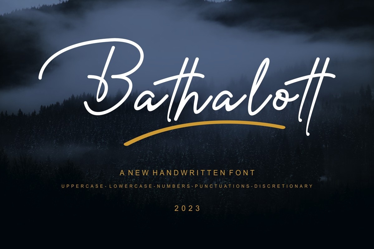 Bathalott Regular Font preview