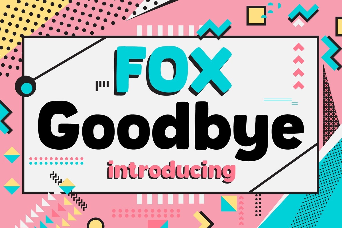 Fox Goodbye Font preview