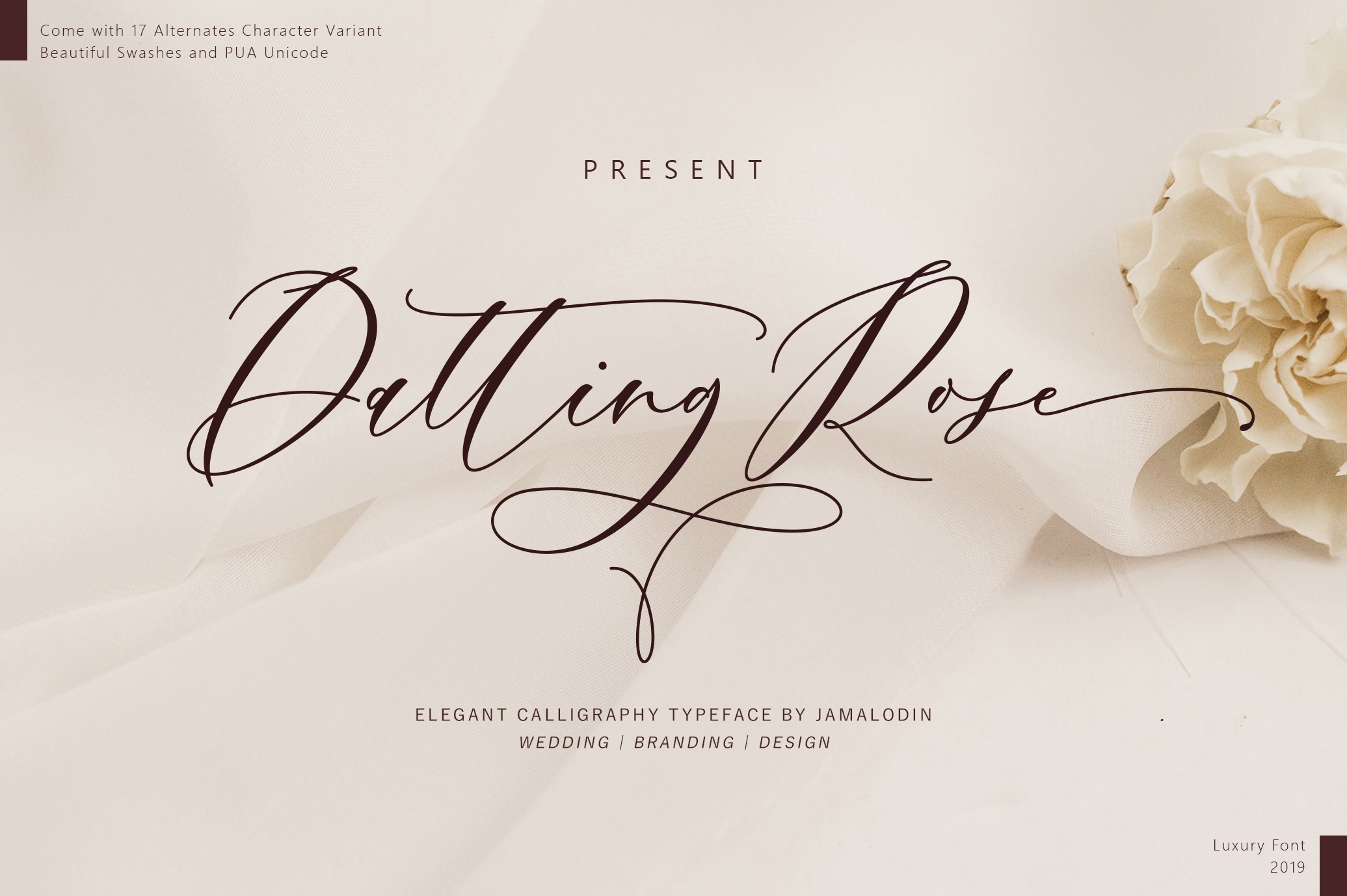 Datting Rose Font preview