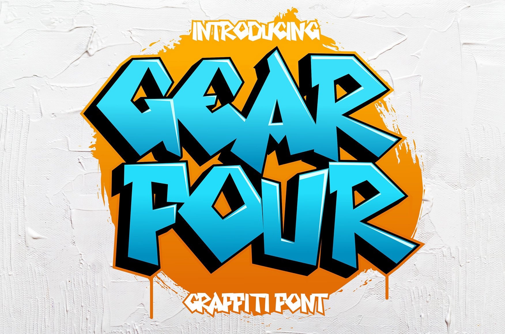 Gear Four Regular Font preview