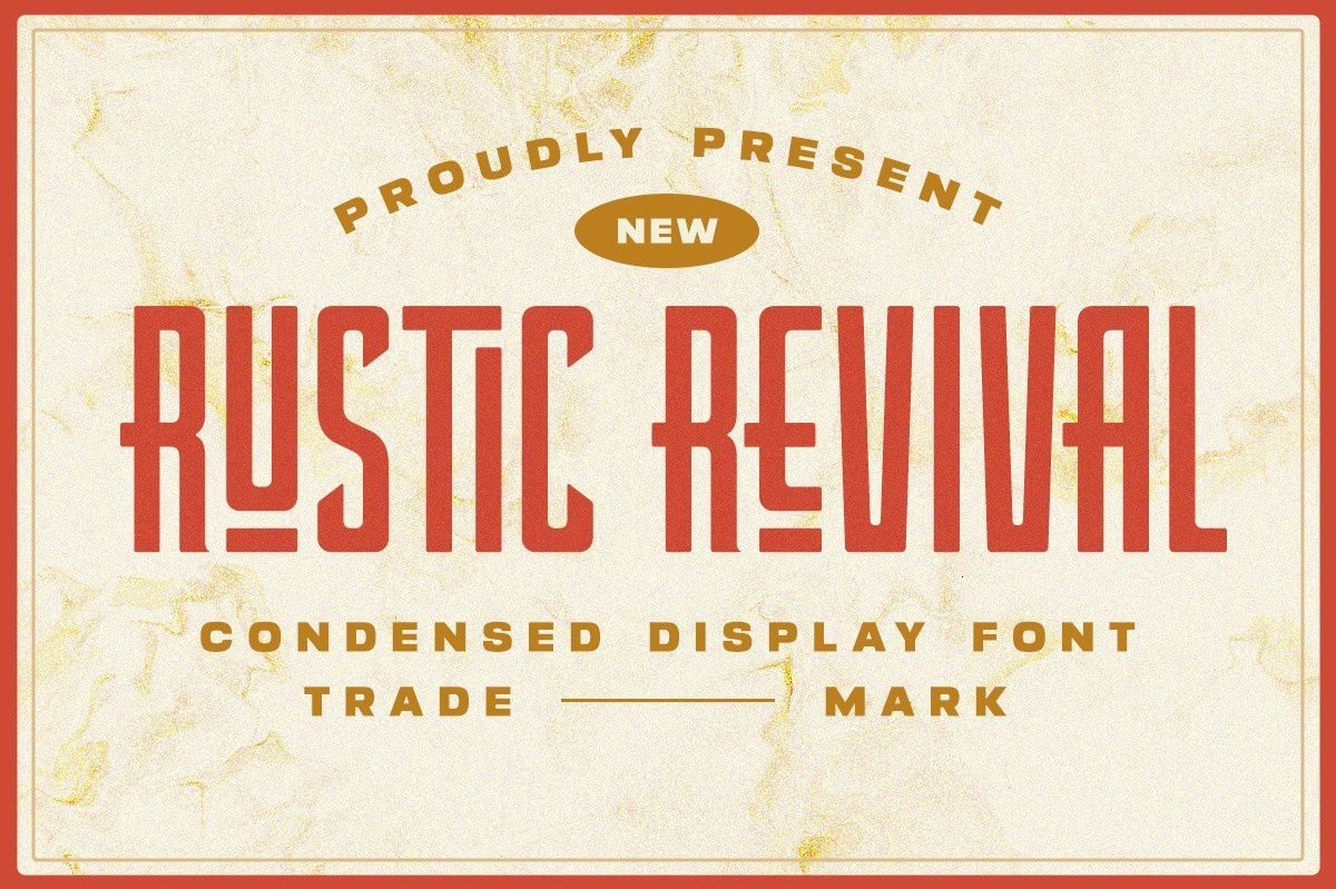 Rustic Revival Font preview