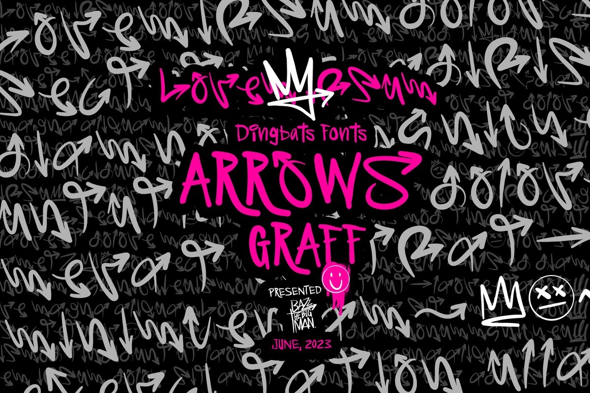 Arrows Graff Font preview