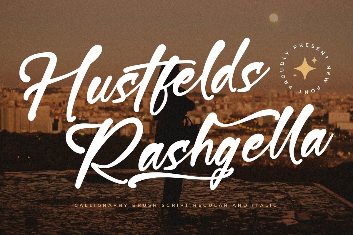 Hustfelds Rashgella Font preview