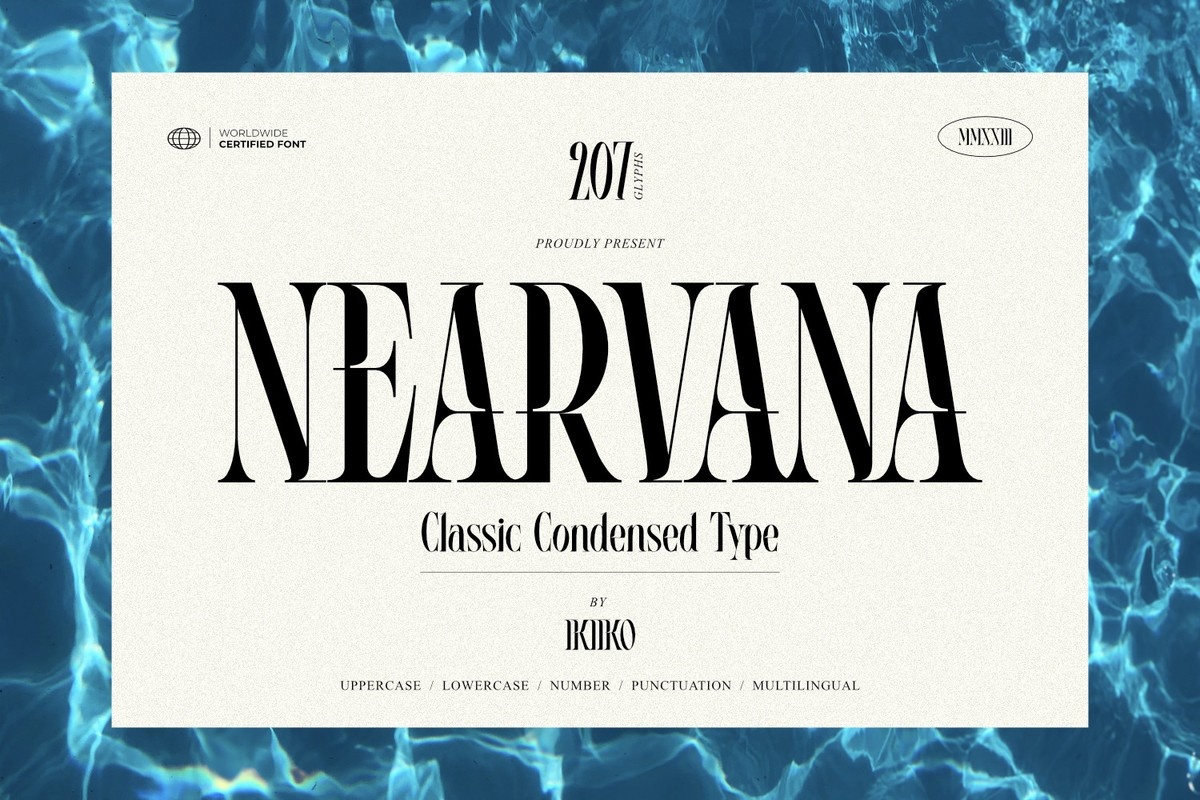 Nearvana Font preview