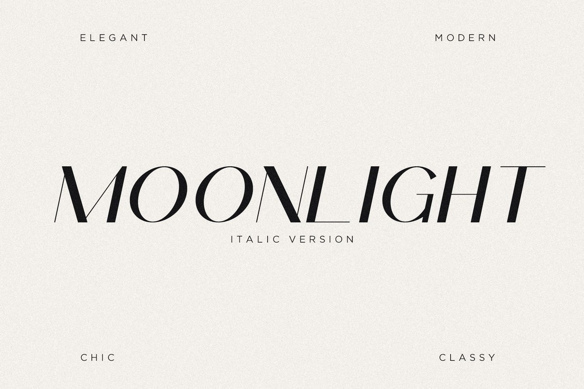 Moonlight Italic Italic Font preview