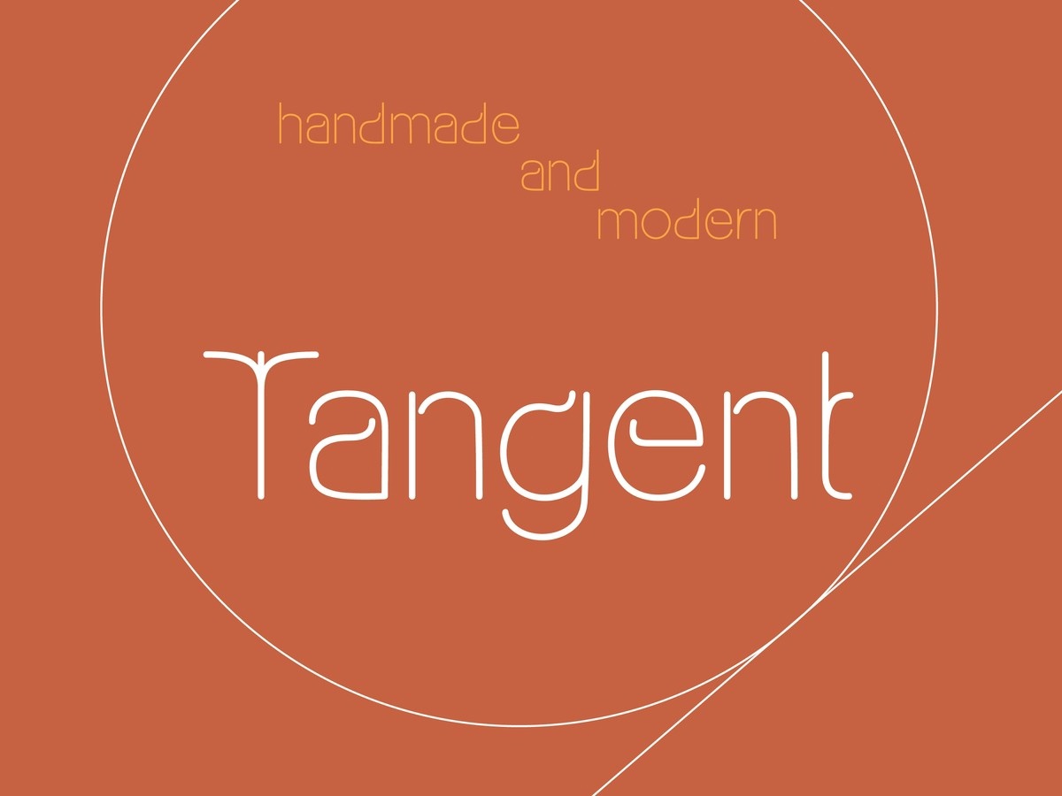 Tangent Font preview