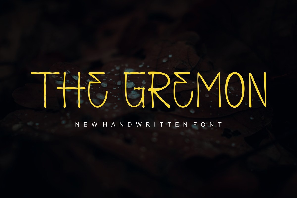 The Gremon Font preview