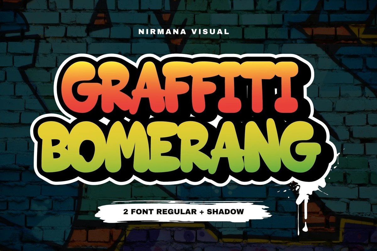 Graffiti Bomerang Font preview