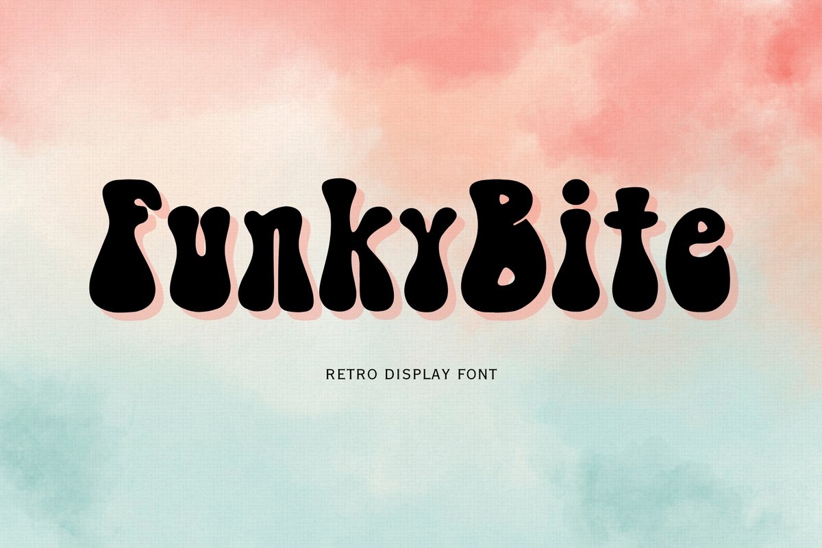 Funky Bite Inline Font preview