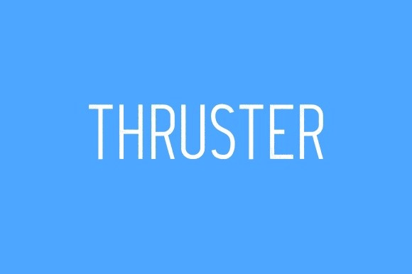 Thruster Font preview