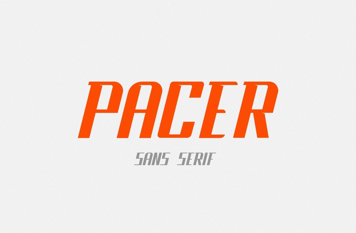 Pacer Font preview