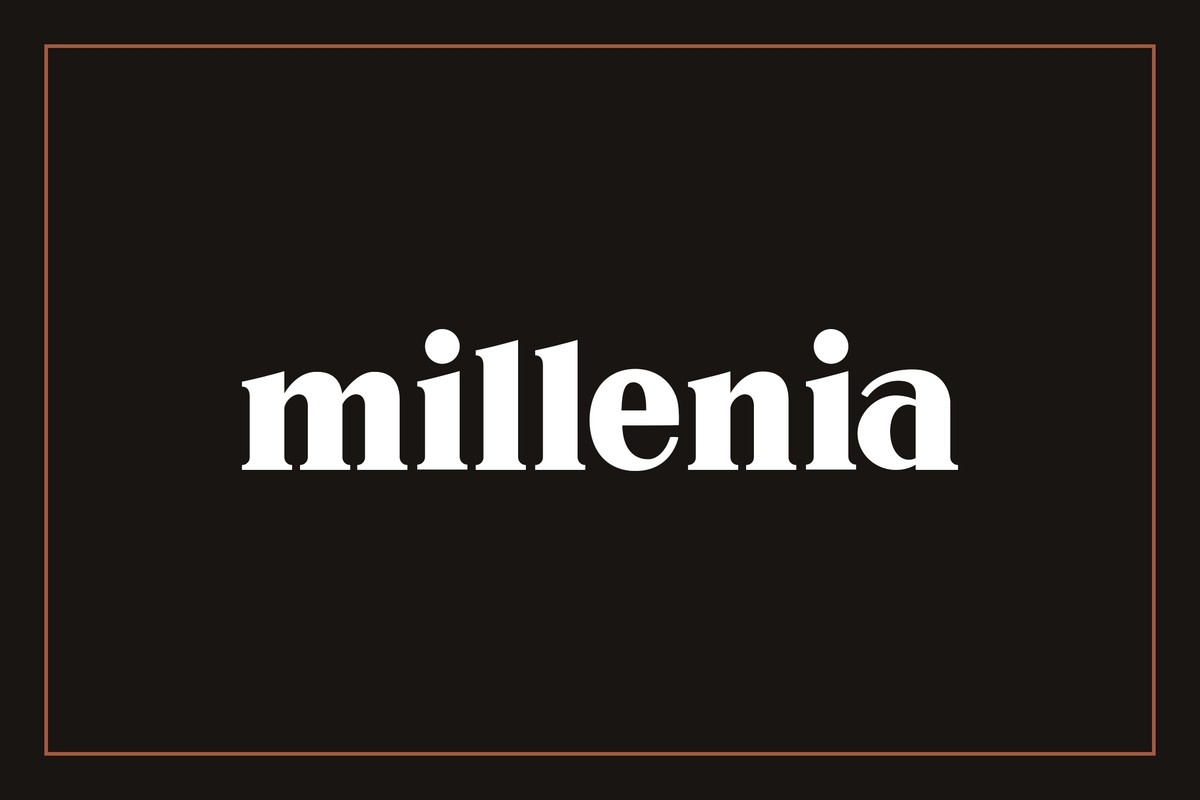 Millenia Regular Font preview