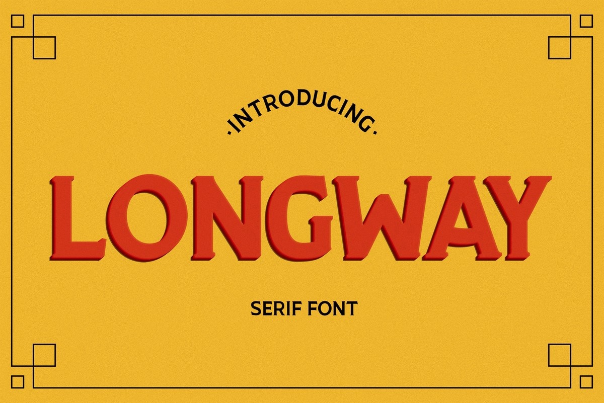 Longway Regular Font preview