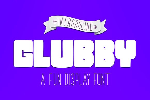 Glubby Bold Font preview