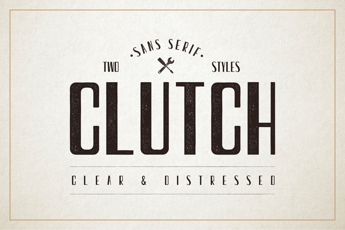 Clutch Font preview