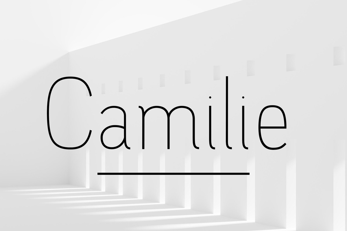 Camilie Light Font preview