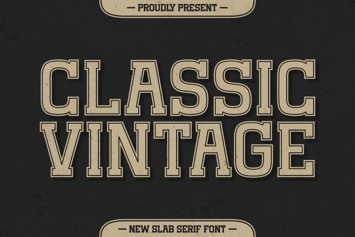 Classic Vintage Regular Font preview