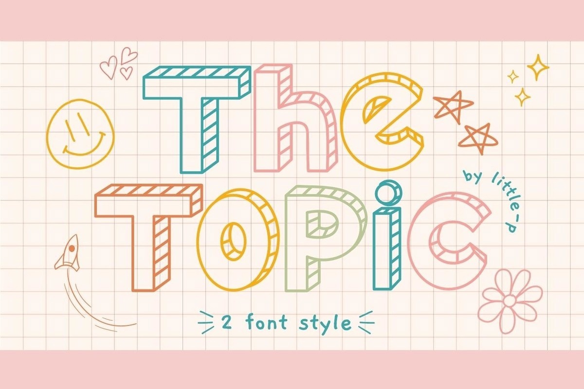 The Topic Regular Font preview