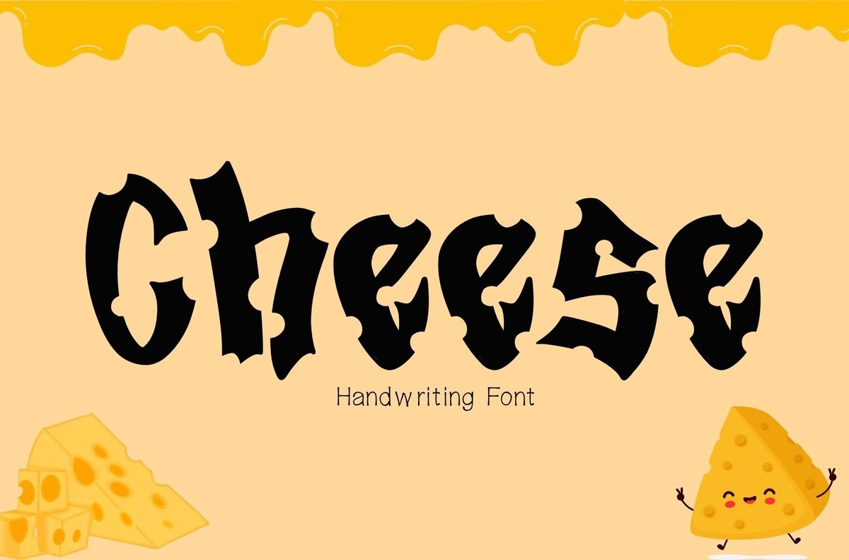 Cheese Font preview