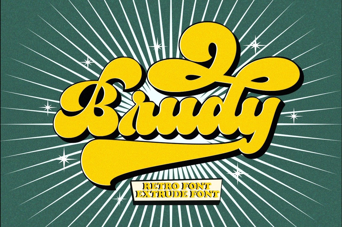 Brudy Font preview