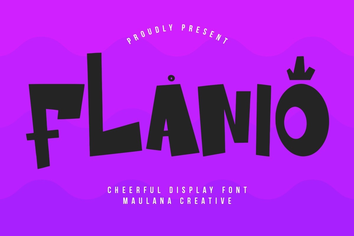 Flanio Regular Font preview