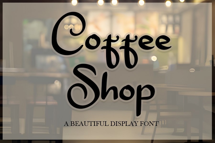 Coffee Shop Font preview
