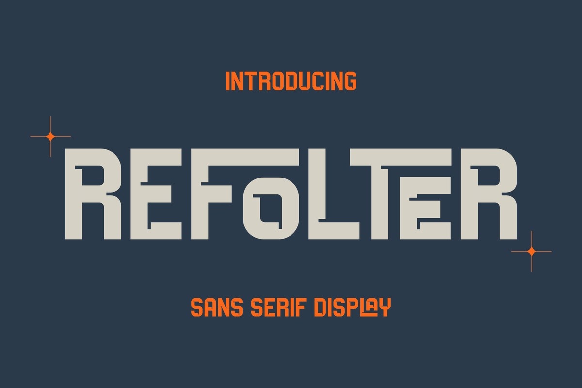 Refolter Regular Font preview
