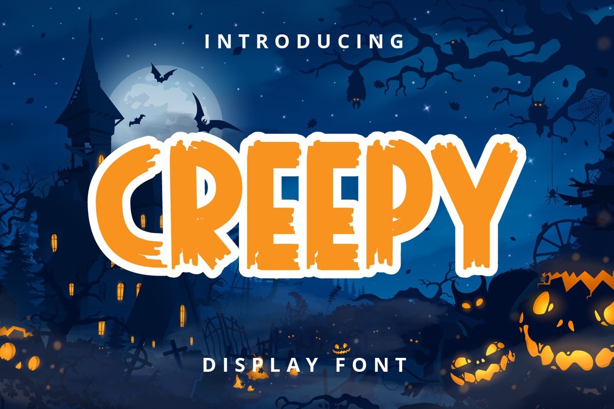 Creepy Font preview