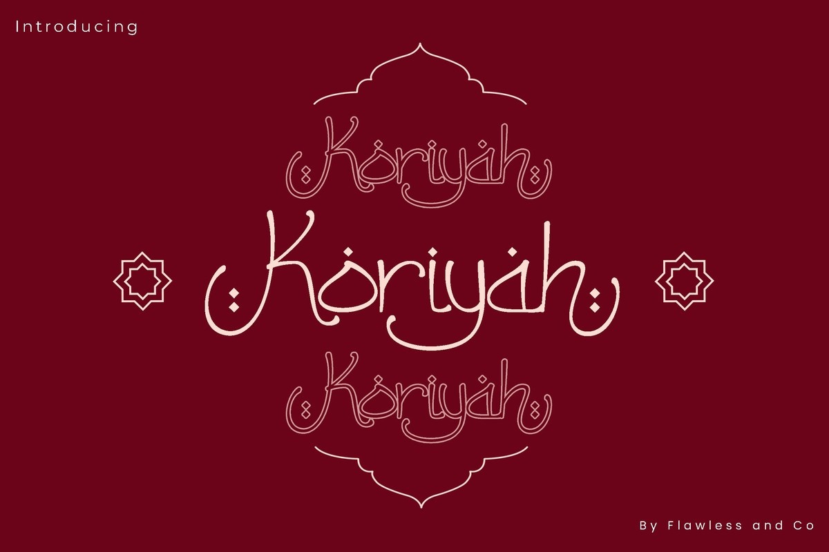 Koriyah Regular Font preview