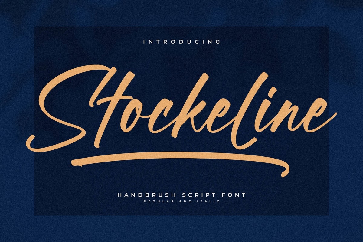 Stockeline Font preview