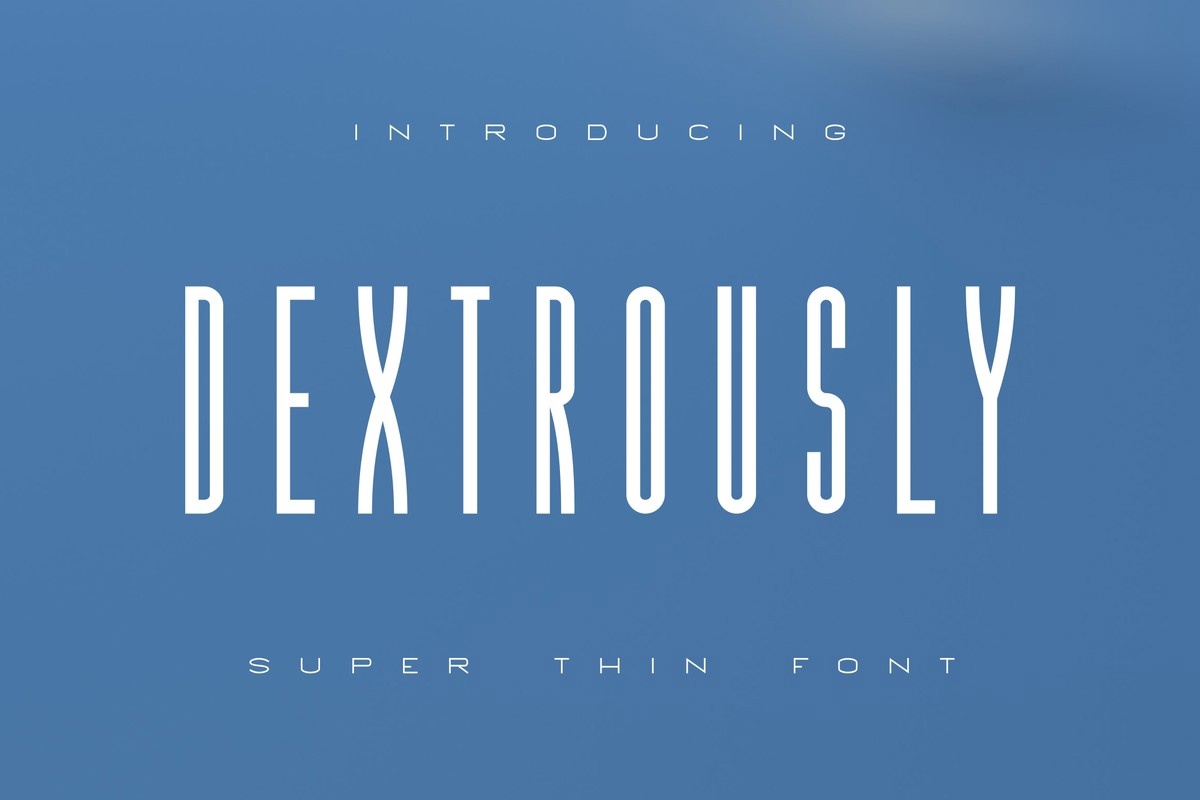 Dextrously Regular Font preview