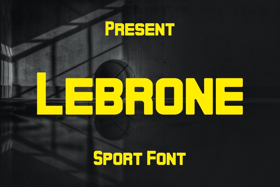 Lebrone Bold Font preview