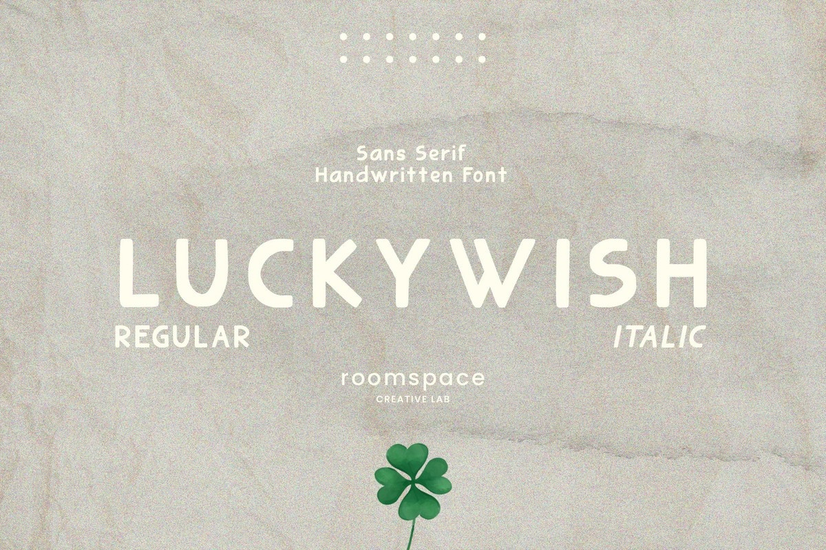 Luckywish Font preview