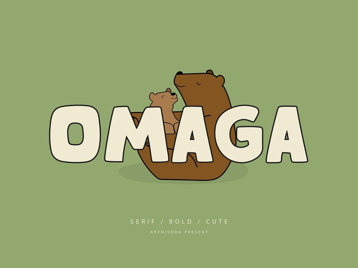 Omaga Font preview