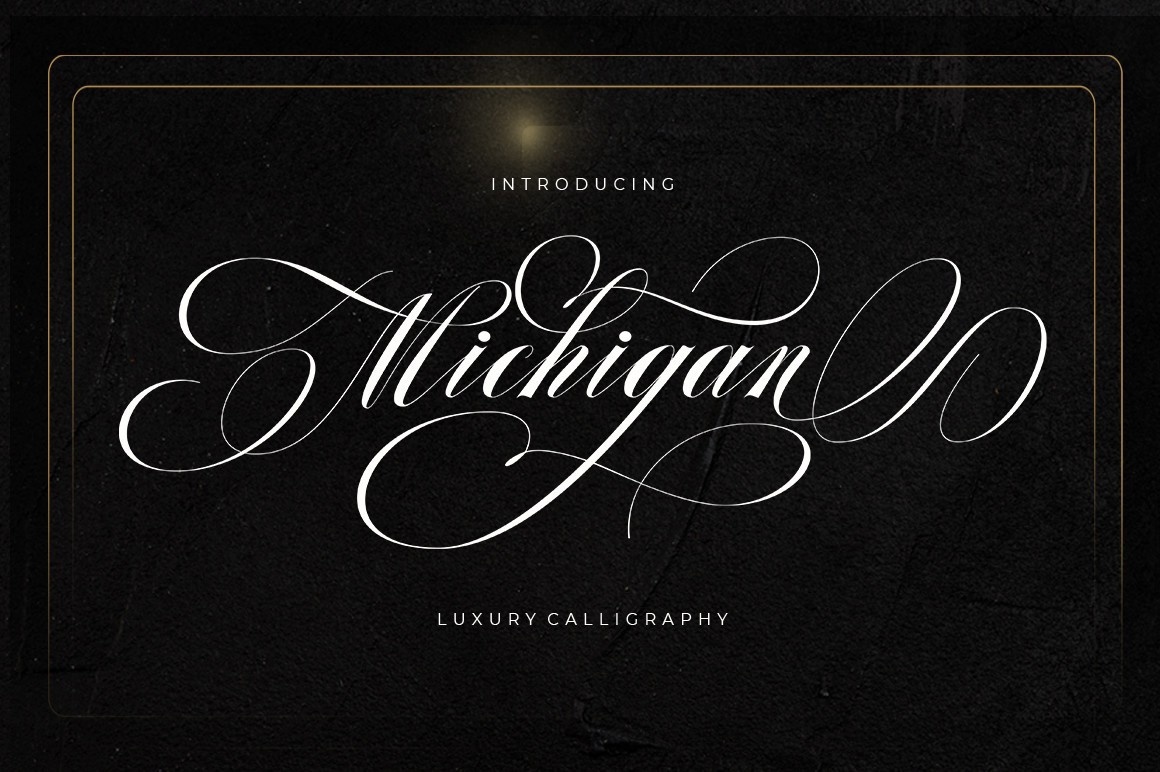 Michigan Font preview
