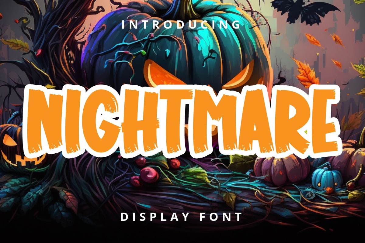 Nightmare Font preview